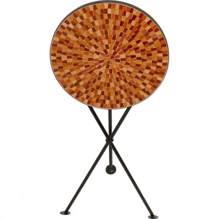 Bijzettafel Clack Mosaic Ø35cm oranje Kare Design