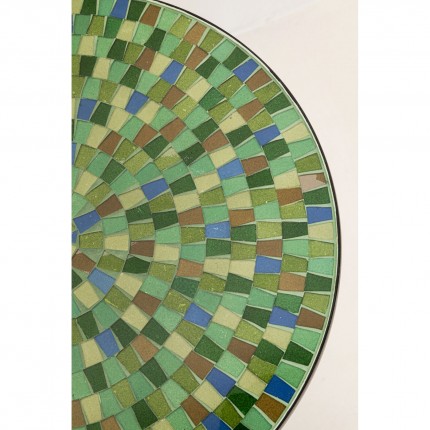 Bijzettafel Clack Mosaic Ø35cm groen en blauw Kare Design