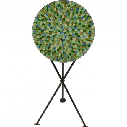 Bijzettafel Clack Mosaic Ø35cm groen en blauw Kare Design
