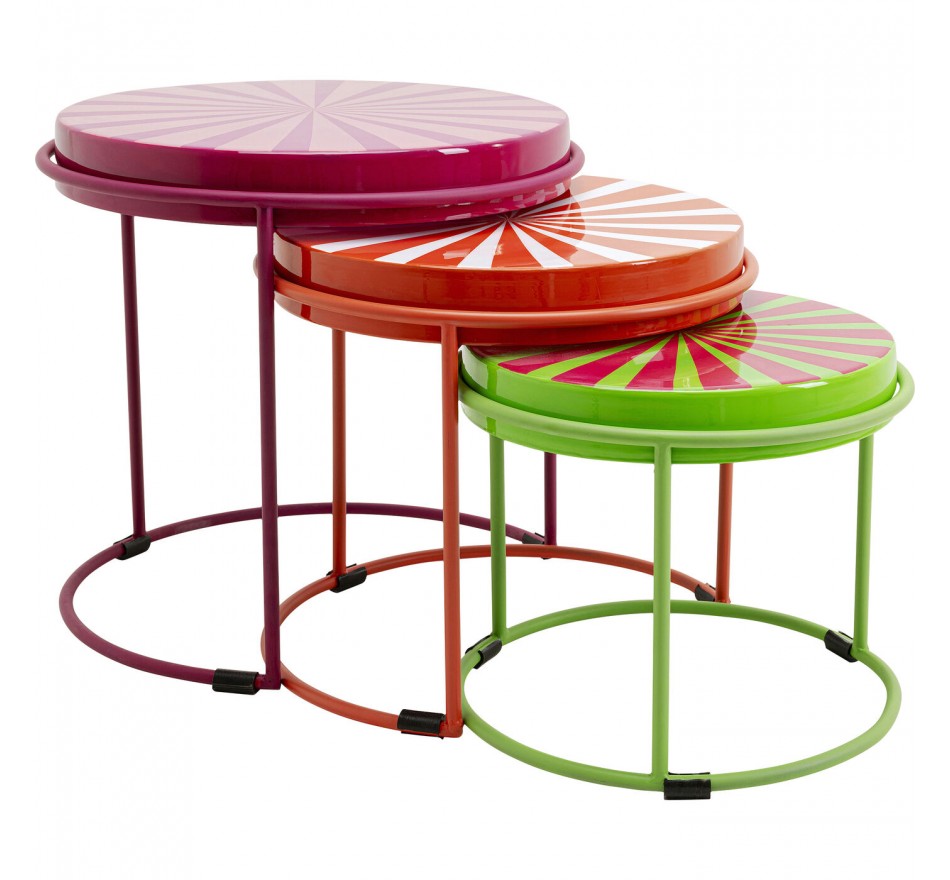 Tables d'appoint Good Vibes set de 3 Kare Design Tables d'appoint Good Vibes set de 3 Kare Design