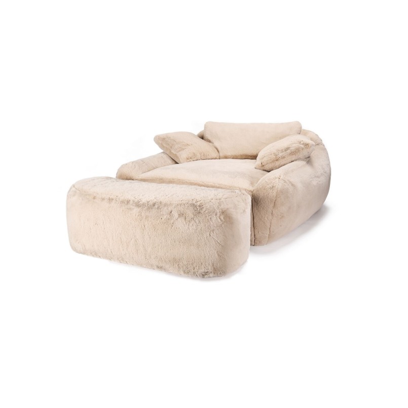 Tabouret Lovebed Mika crème 131cm