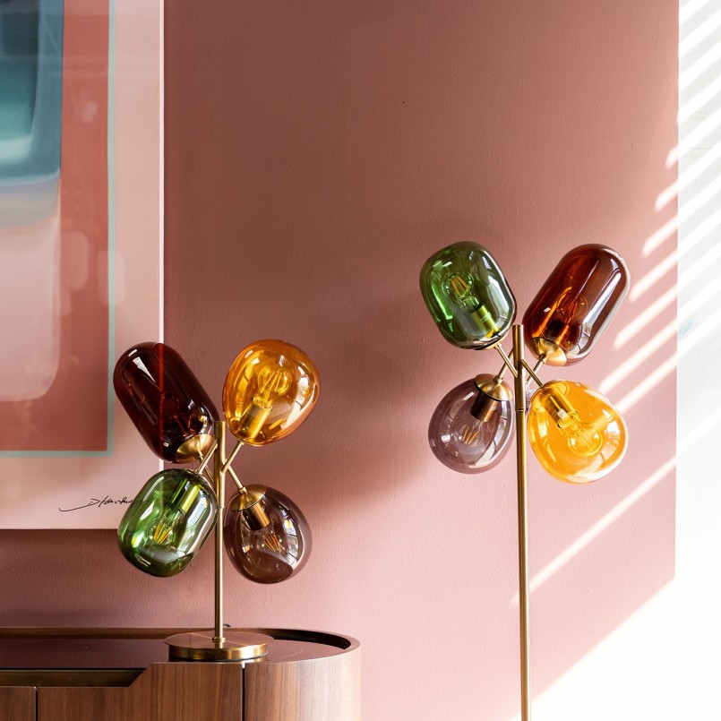 Retro floor lamp in multicolored glass - Balloon Dance - Kare Design