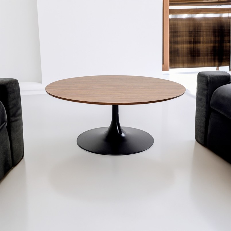 Table basse noyer et noire - Schickeria - Kare Design