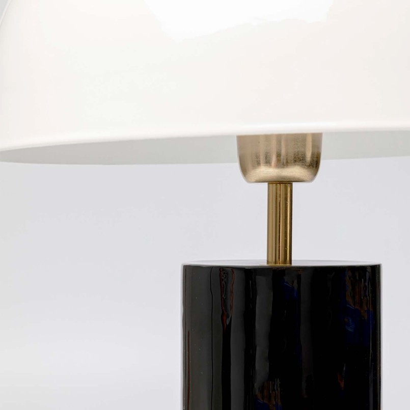 Retro zwart-witte stalen lamp - Josy - Kare Design