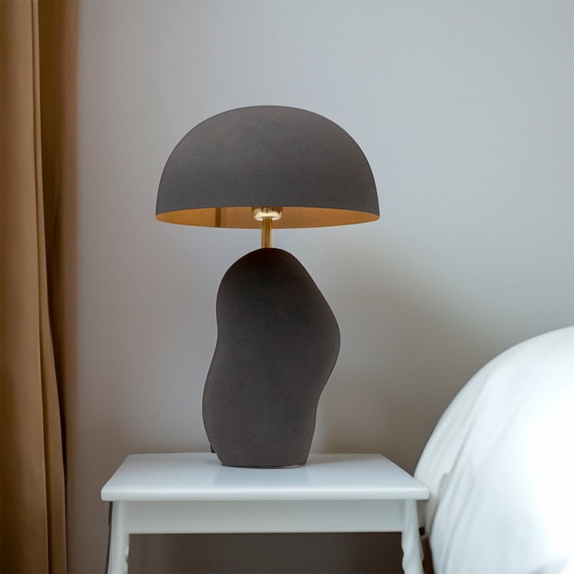 Zwart en gouden stalen lamp - Nube - Kare Design
