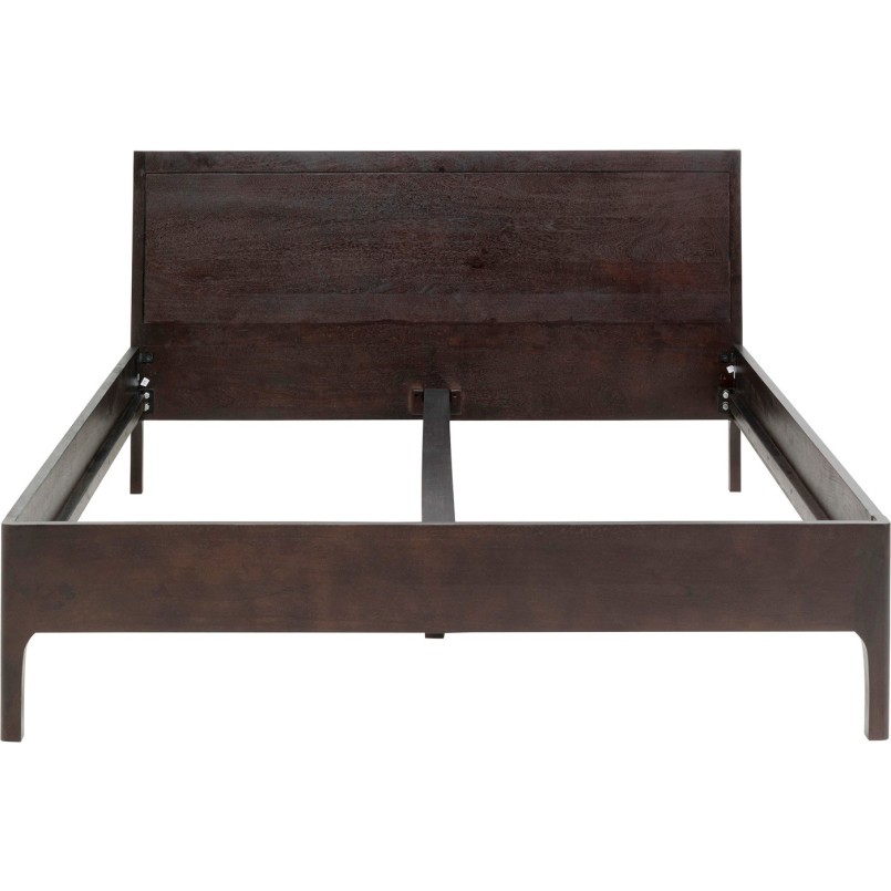 Lit contemporain bois foncé - Brooklyn Walnut - Kare Design