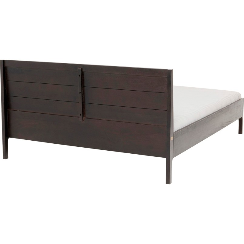 Lit contemporain bois foncé - Brooklyn Walnut - Kare Design