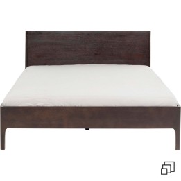Lit contemporain bois foncé - Brooklyn Walnut - Kare Design