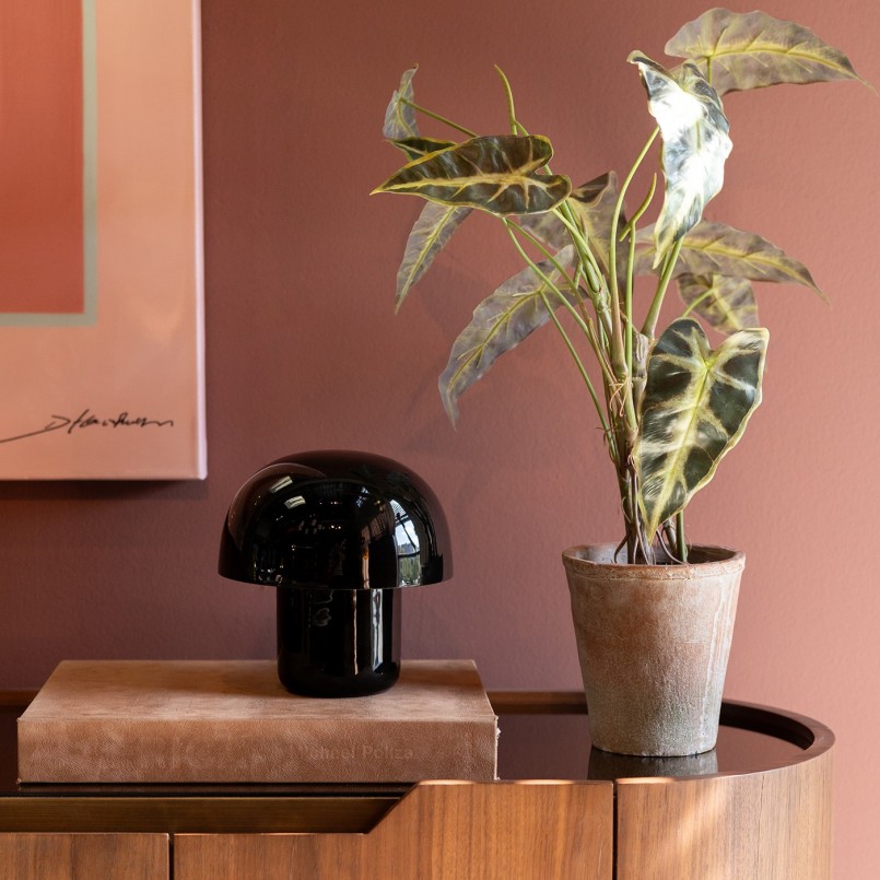 Lampe champignon rétro en acier noir - Mushroom - Kare Design