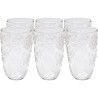 Water glasses with embossed snowflakes - Ice Flowers - Kare Design