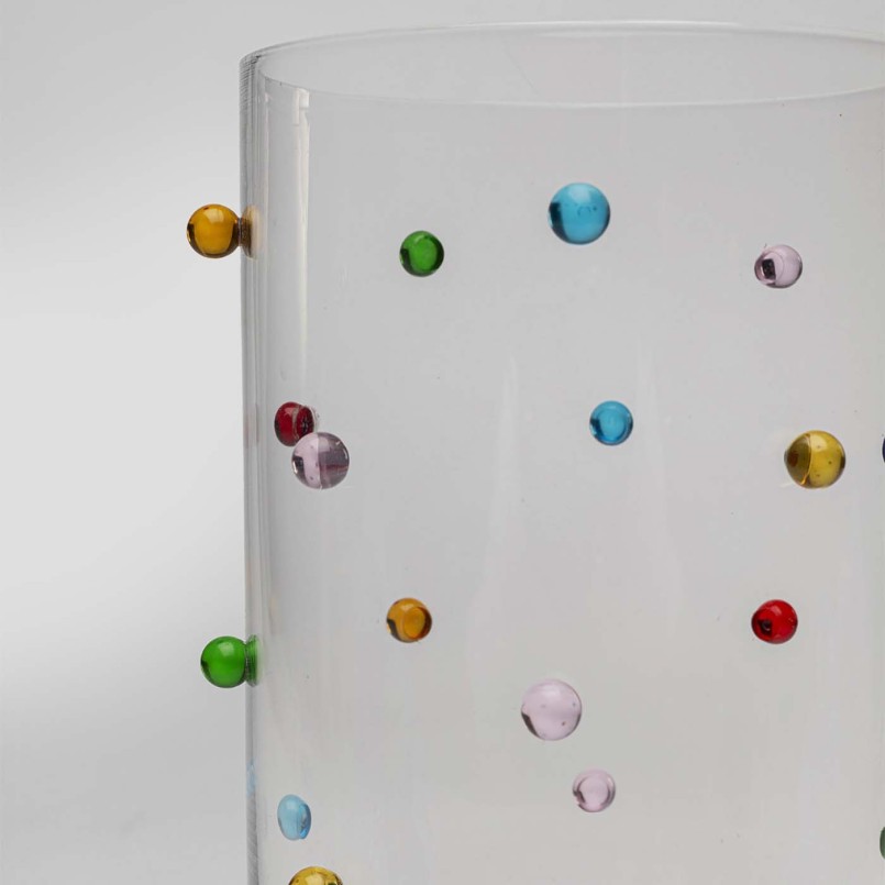 Multicolored 3D wine glasses - Party Dots - Kare Design