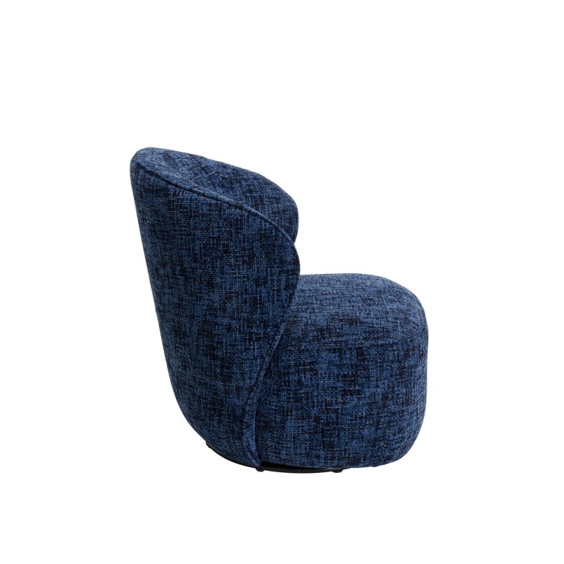 Fauteuil pivotant bleu foncé - Ellie - Kare Design
