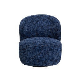 Fauteuil pivotant bleu foncé - Ellie - Kare Design