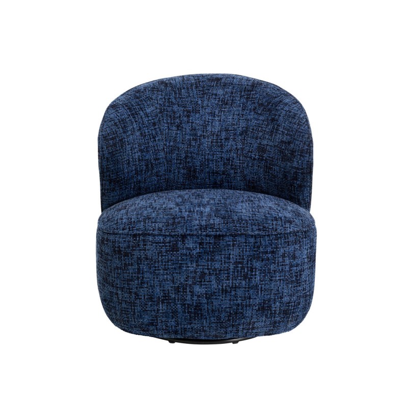 Fauteuil pivotant bleu foncé - Ellie - Kare Design