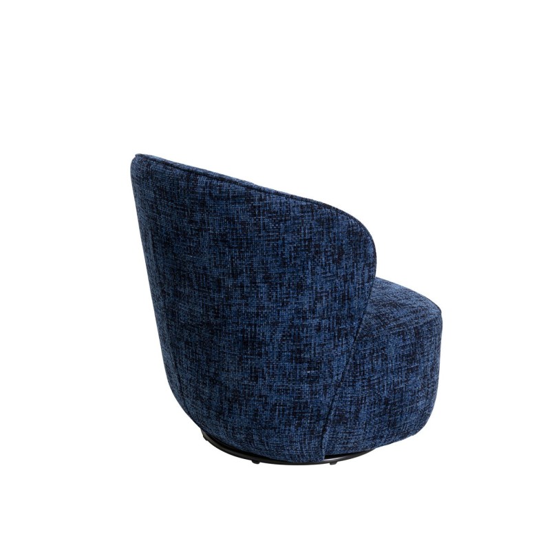 Fauteuil pivotant bleu foncé - Ellie - Kare Design