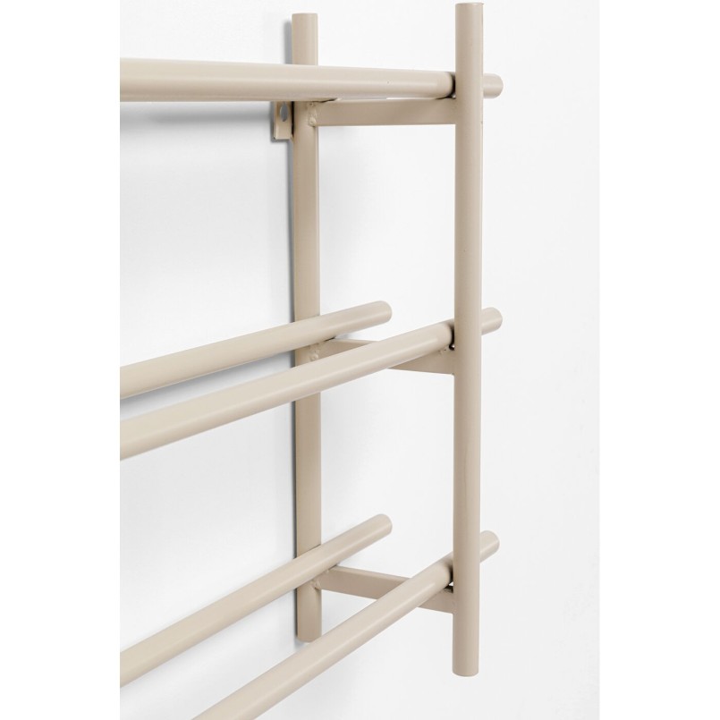 Stalen wandfleshouder beige - Kaapstad - Kare Design