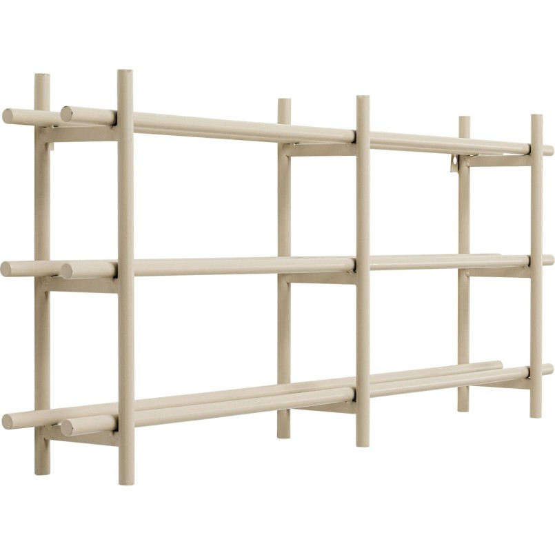 Stalen wandfleshouder beige - Kaapstad - Kare Design
