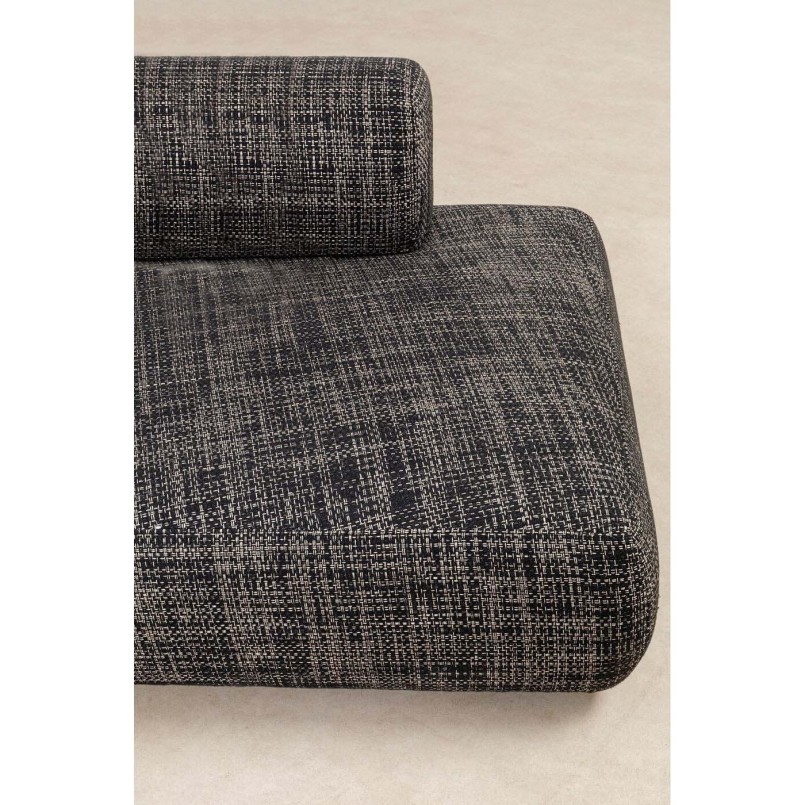 Canapé d'angle gauche en tissu noir et blanc - Bow - Kare Design