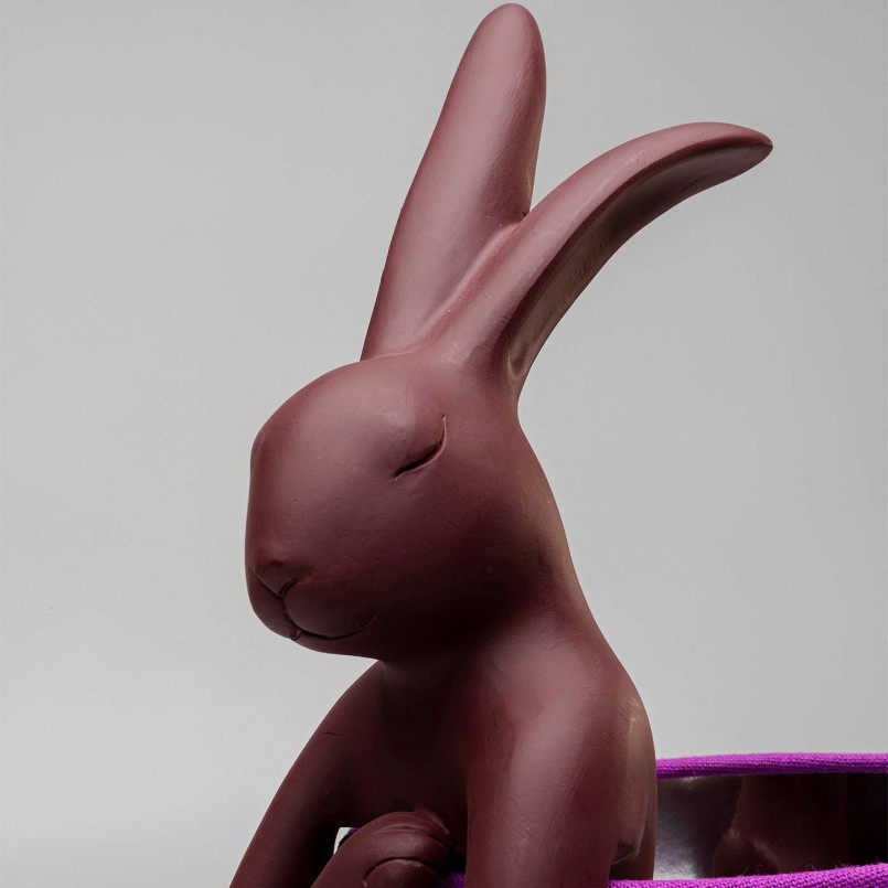 Lampe lapin bordeaux et violette - Animal - Kare Design