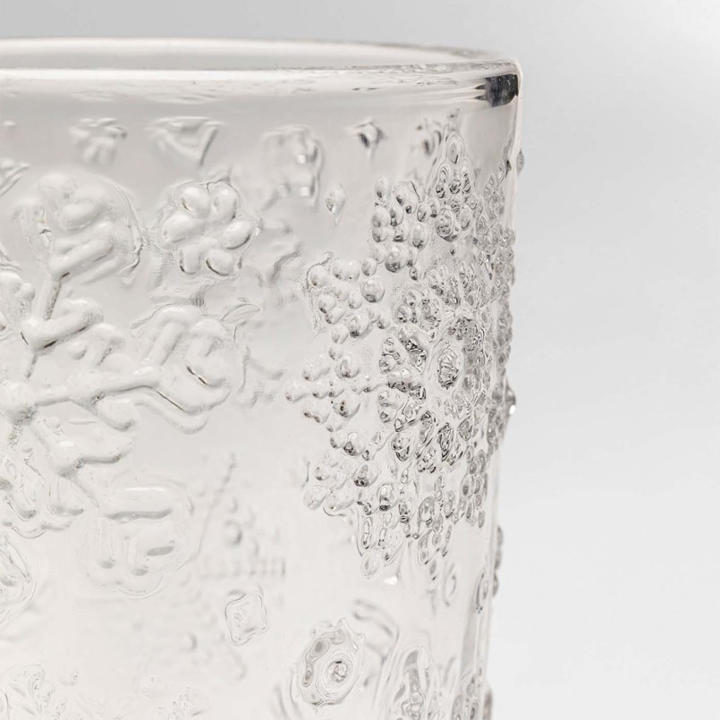 Water glasses with embossed snowflakes - Ice Flowers - Kare Design