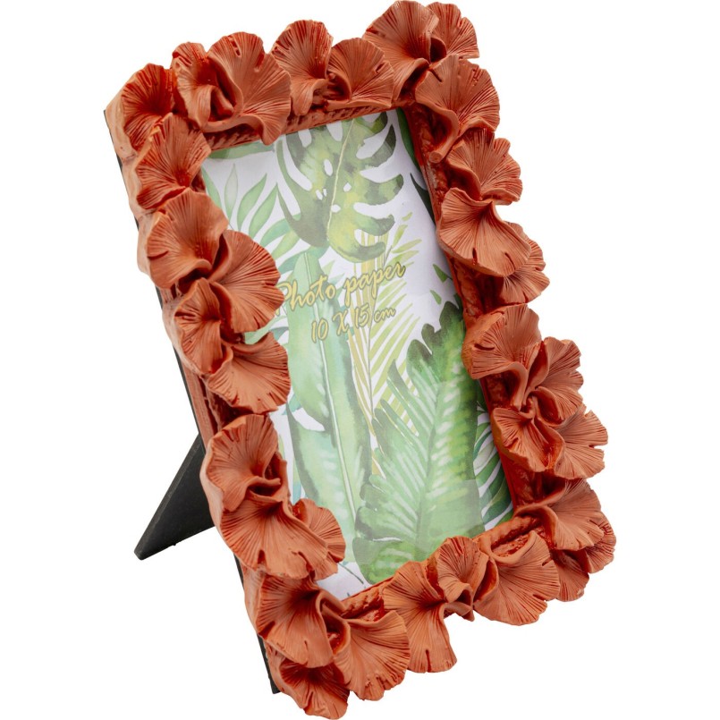 Cadre photo Ginkgo Leaf orange 17x20cm