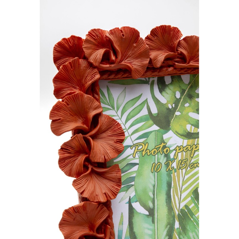 Cadre photo Ginkgo Leaf orange 17x20cm