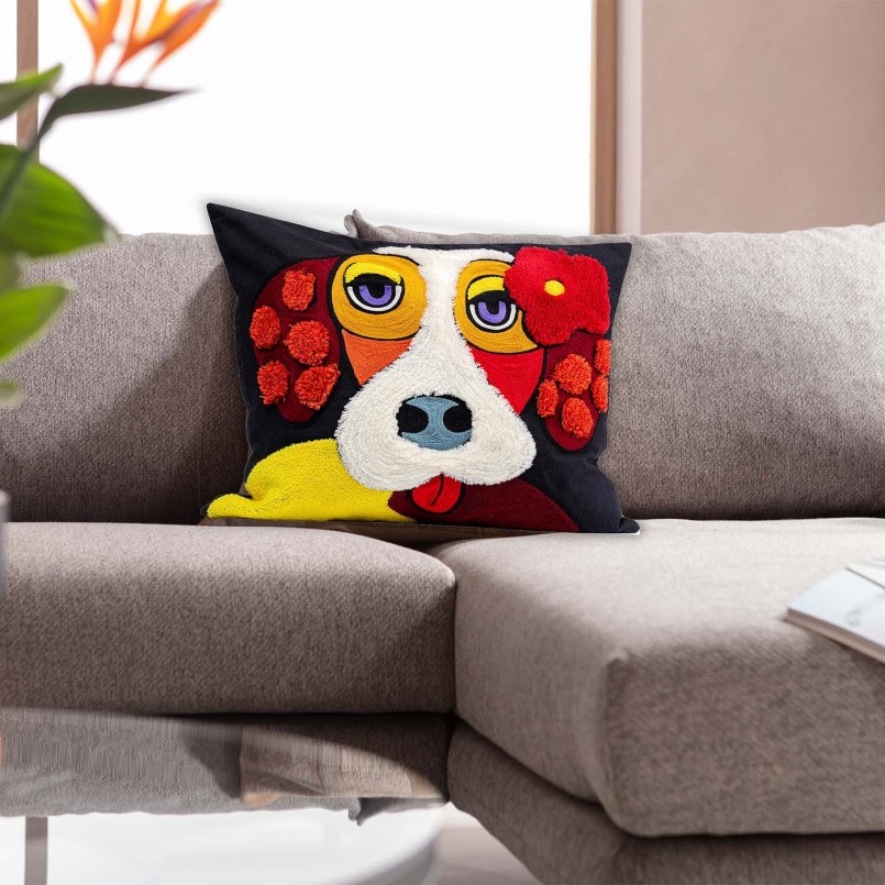Basset hound hoofdkussen - Kare Design