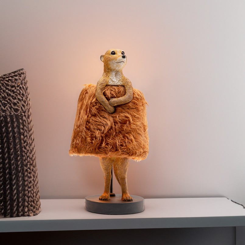 Lampe suricate marron - Animal Fluff - Kare Design