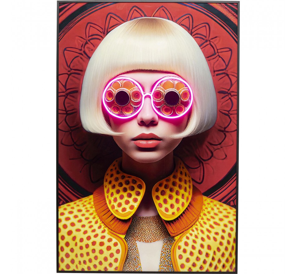 Framed Picture LED Fancy blonde 80x120cm Kare Design