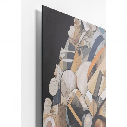 Wandfoto vrouw Art Geo 120x120cm Kare Design