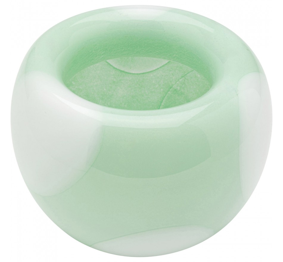 Vaas Punti groen en wit 15cm Kare Design