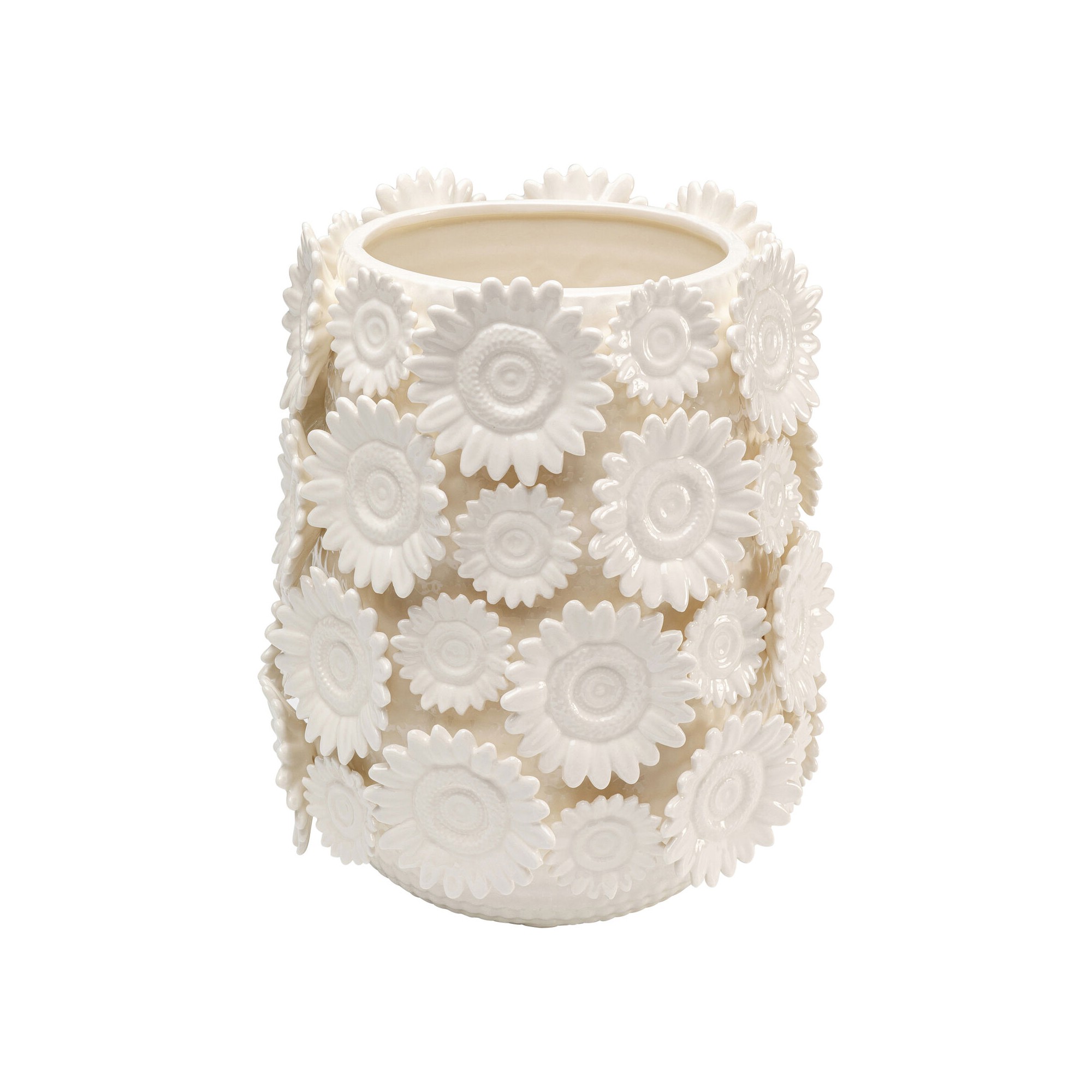 Vase Sunflowers blanc 30cm