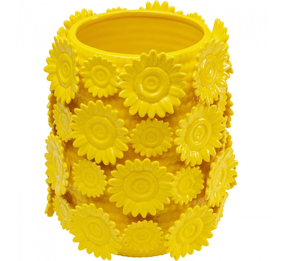 Vase sunflowers yellow Kare Design