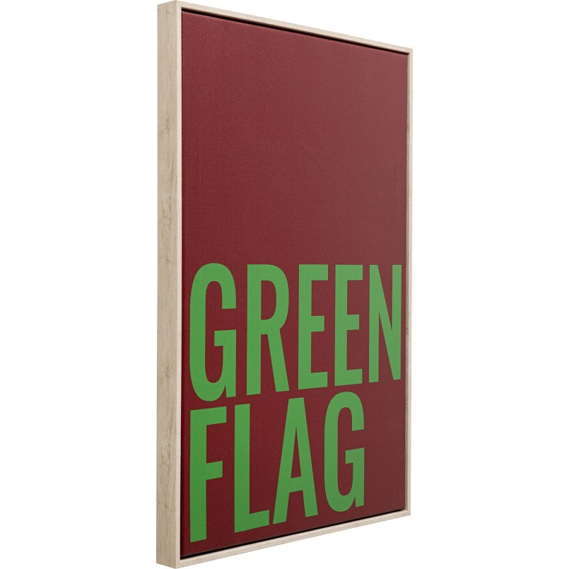 Tableau vert et violet - Green Flag - Kare Design