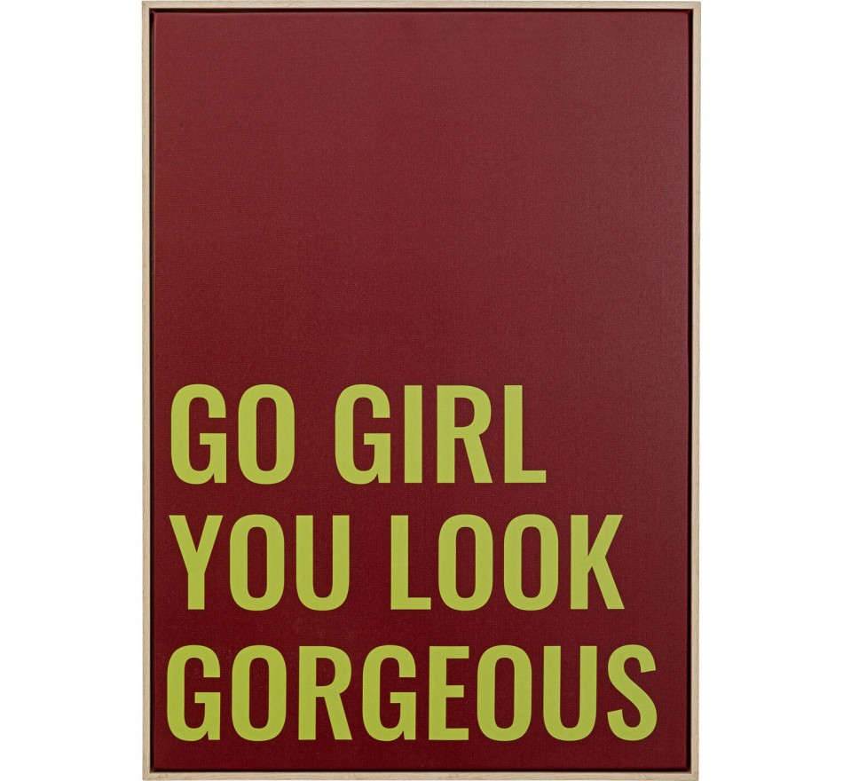 Schilderij Go Girl 50x70cm Kare Design