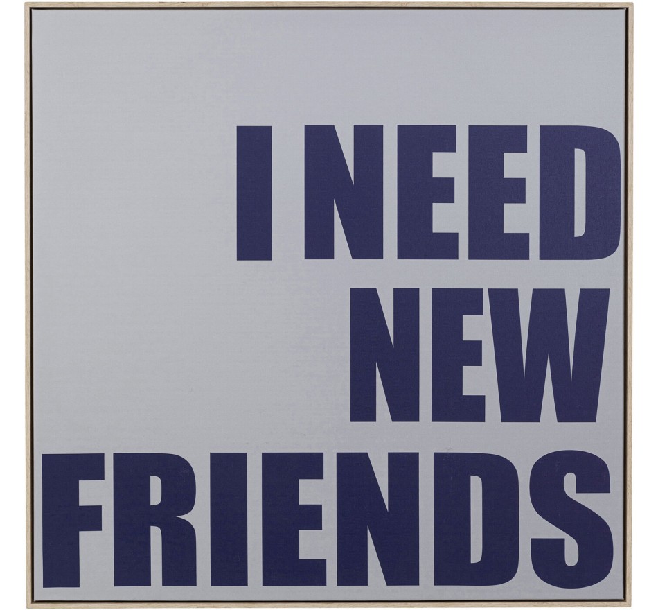 Schilderij New Friends 80x80cm Kare Design