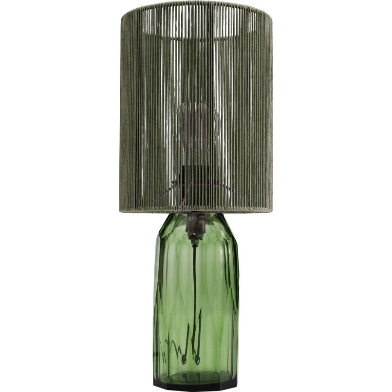 Lampe verte en verre et fils de tissu - Veccio - Kare Design