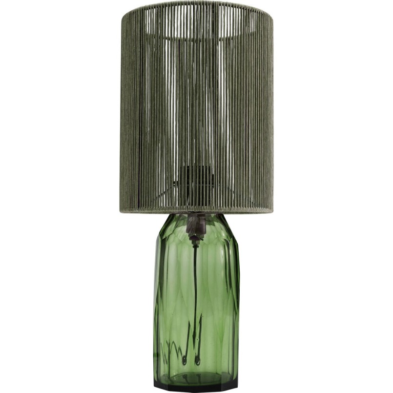 Lampe verte en verre et fils de tissu - Veccio - Kare Design