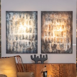 Grey and blue textured abstract paint - Shadows - Kare Design