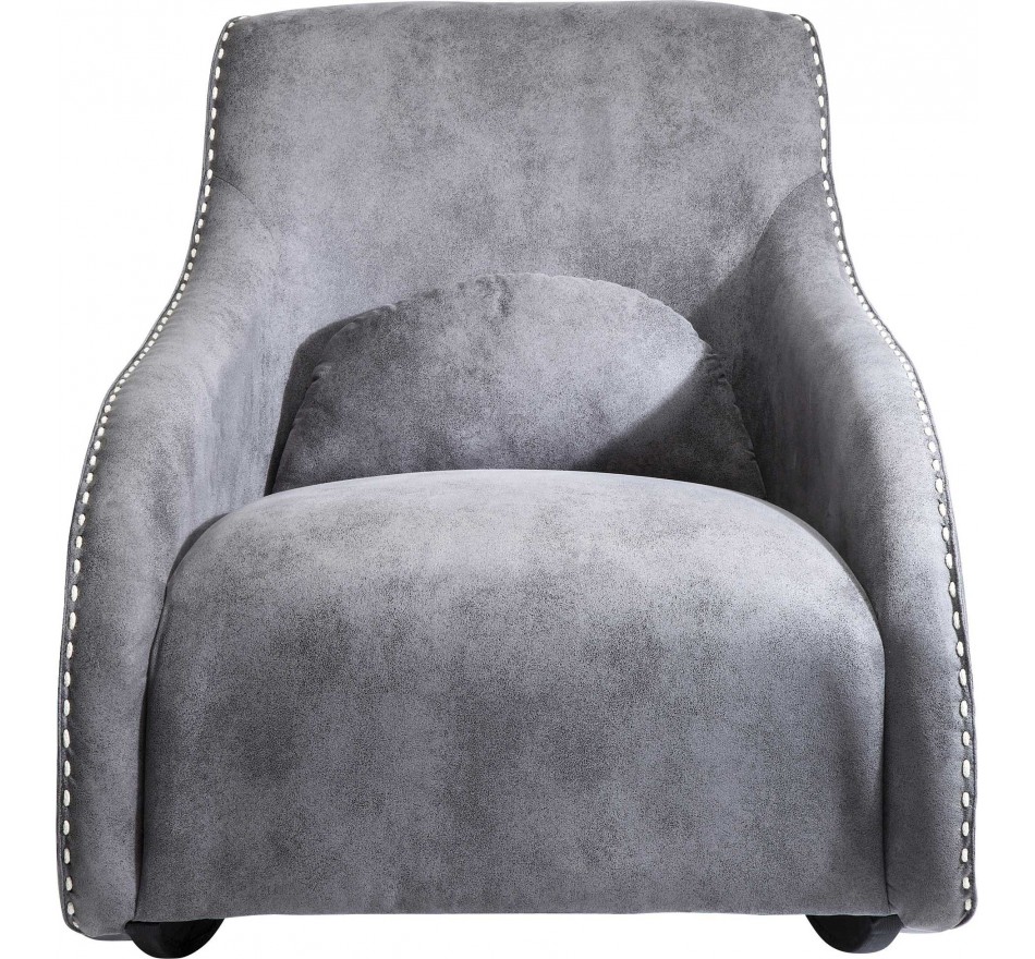 Fauteuil à bascule Swing Ritmo Vintage gris Kare Design