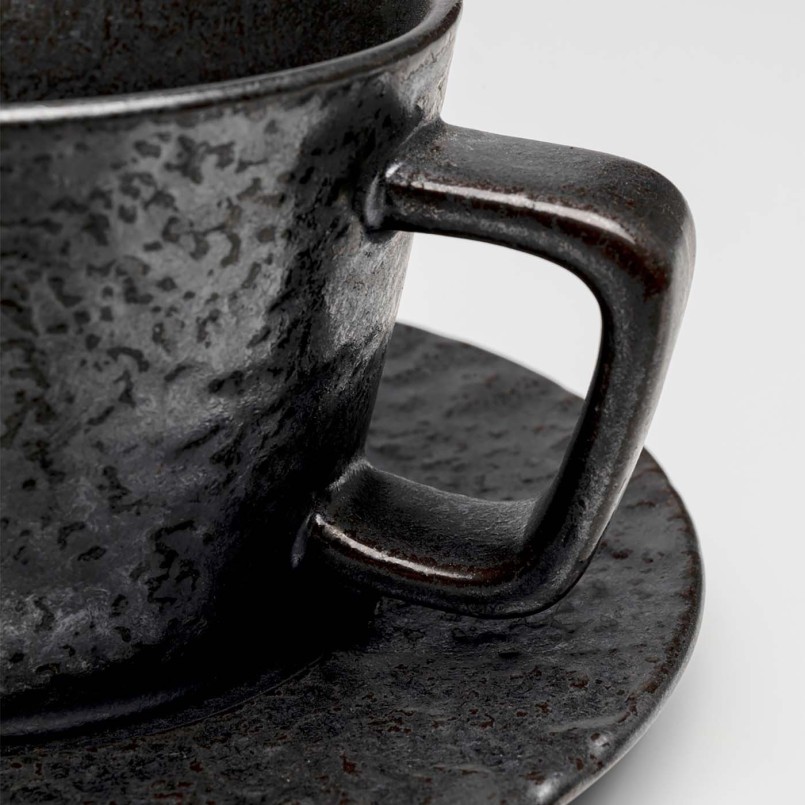 Black espresso cups - Cosmos - Kare Design