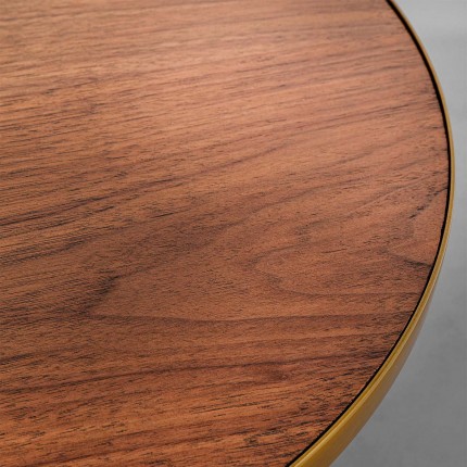 Bijzettafel Cono Ø50cm walnoot Kare Design