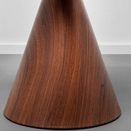 Bijzettafel Cono Ø50cm walnoot Kare Design