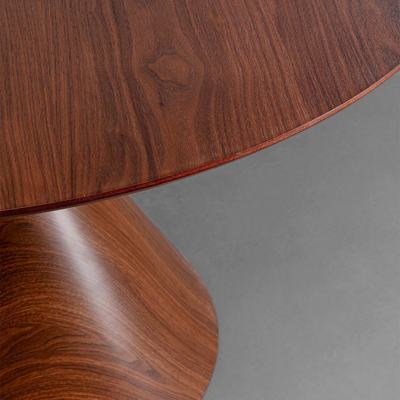 Ronde walnoten tafel - Cono - Kare Design