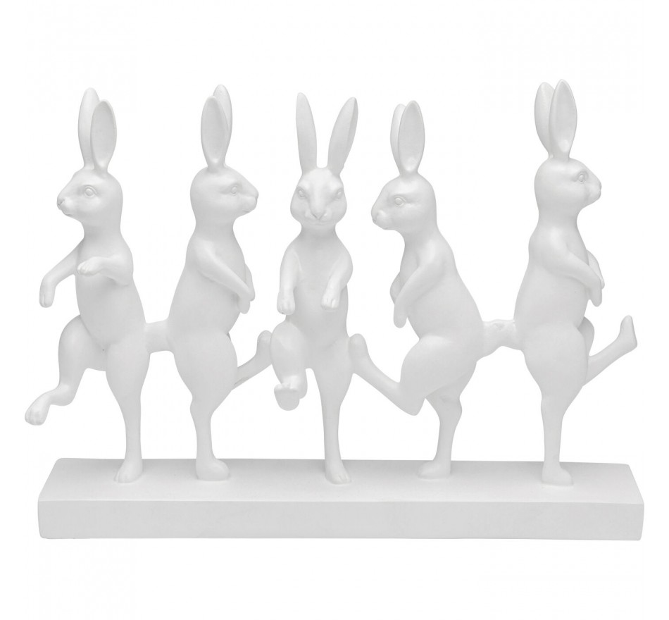 Deco white dancing rabbits Kare Design