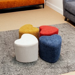 Tabouret cœur jaune - Lovely - Kare Design