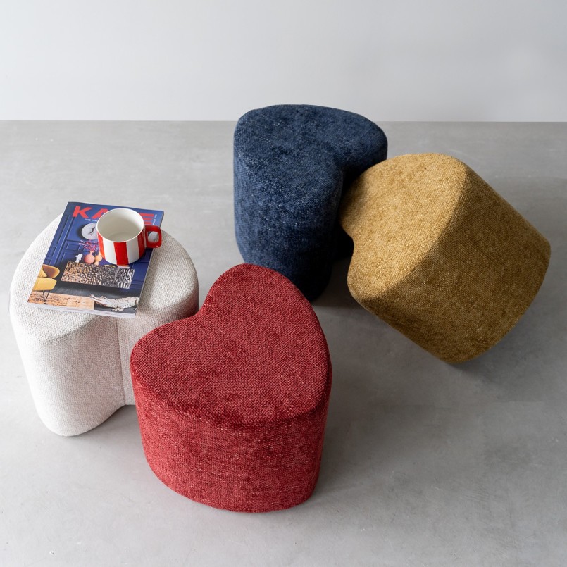 Geel hart krukje - Mooi - Kare Design