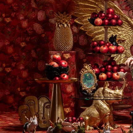 Vaas goud ananas 50cm Kare Design