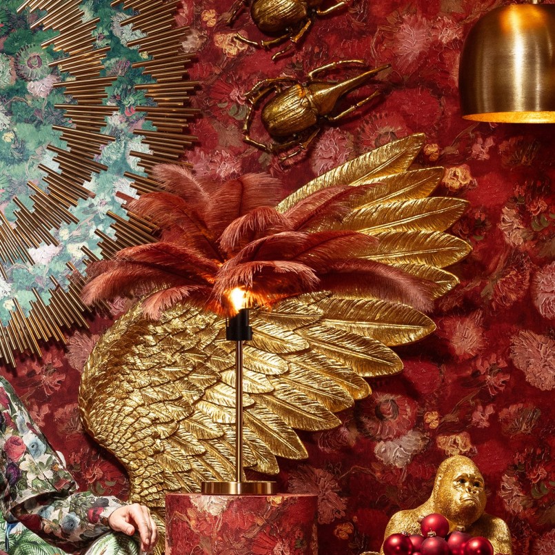 Lampe de table en plumes -  Kare Design