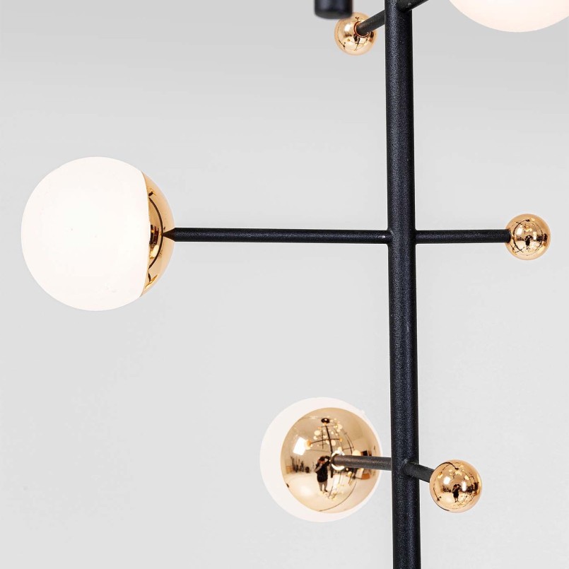 Suspension contemporaine noire - Trapez - Kare Design